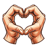 hands hand heart