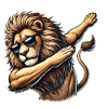 Lion Dabbing Sunglasses
