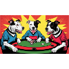 Funny Dogs "Poker"