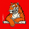 Smoking Tiger - Comic Vibes
