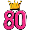 80 Number Crown