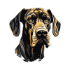 Great Dane Dog Portrait