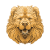Chow Chow Dog Portrait