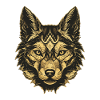 Akita Dog Portrait
