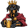 Doberman Dog Beer Funny
