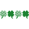 Trèfle Damier Fête Saint Patrick
