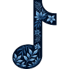 Blume Musiker Musiknote