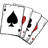 Carte da poker quattro assi illustrazione di Vexels