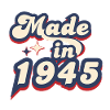 Made in 1945 Retro