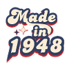 Made in 1948 Retro