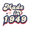 Made in 1949 Retro