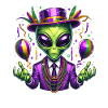 Mardi Gras Alien