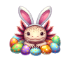 Easter Axolotl - Happy Easter