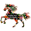 Cheval avec des fleurs