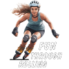 FRAU ROLLSCHUHE FUN THROUGH ROLLING
