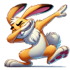 Bunny Dabbing Comic