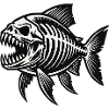 Skeleton Piranha