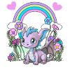 Drache Drachen Kinder Kind Regenbogen