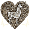 Lama Herzschlag Steampunk