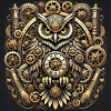 Steampunk Chrono Owl Warden