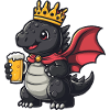 Drache Bier Lustig