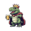 Dinosaur T-Rex Beer Funny