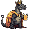 Dinosaur Brontosaurus Beer Funny