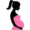 Schwangere Silhouette