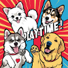 Playtime - Golden Retriever , Husky , Pomeranian