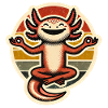 Axolotl does yoga
