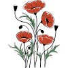 Matisse Inspired Poppies