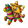 Mexican Taco Riding Pinata