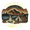 Adventure Awaits – Campfire & Tent ⛺🔥