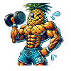 Strong Pineapple – Workout Time 🍍💪