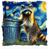 Waschbär Starry Night