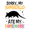 Armadillo mangé devoirs Armadillo