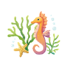 Seahorse Motif