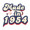 Made in 1954 Retro