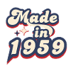 Made in 1959 Retro