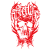 Dark Skull Calligraphy Design