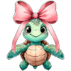 Coquette Bow Turtle Sea Turtle
