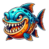 Piranha Comic Fish