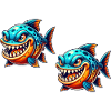 Piranha Comic Fish 2
