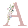 A Monogram, Floral, Personalizable