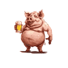 Schwein Bier Lustig