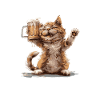 Cat Beer Funny