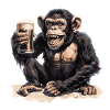 Monkey Beer Funny