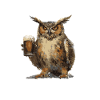 Owl Beer Funny