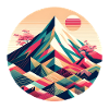 Geometric Mount Fuji
