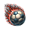 Soccer Flames Ball